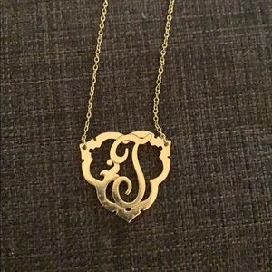 Script T necklace